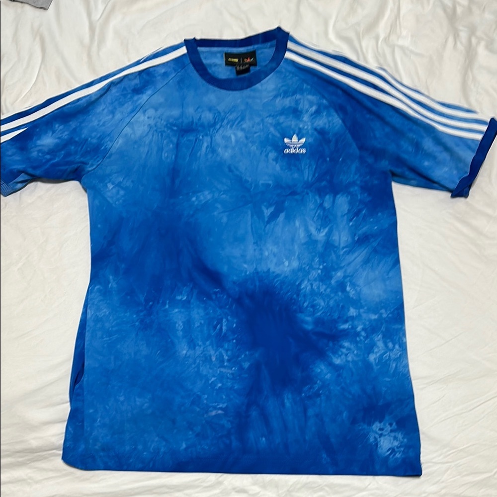 Adidas Blue Tie-Dye Short Sleeve Tee